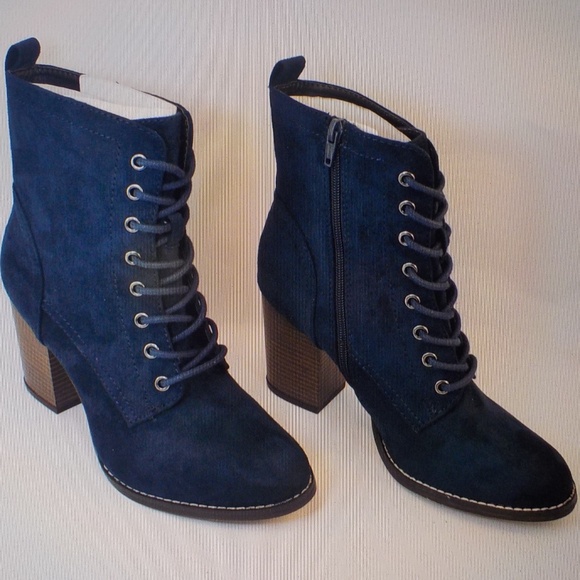 Candie's Shoes - Candies Navy Suede Boots